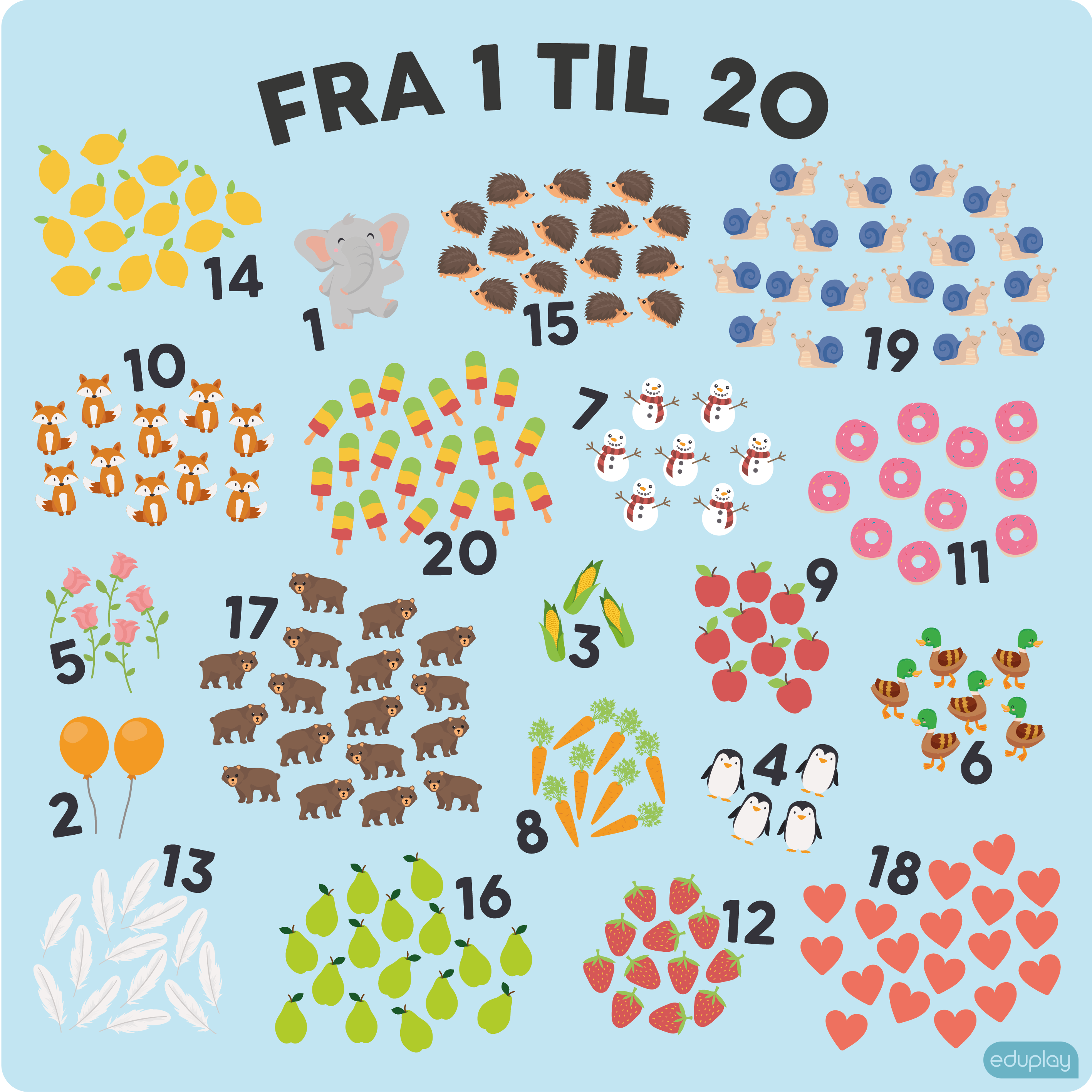Fra 1 til 20