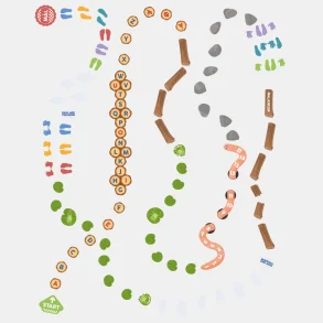 Motorikbane 2 - gulvfolie