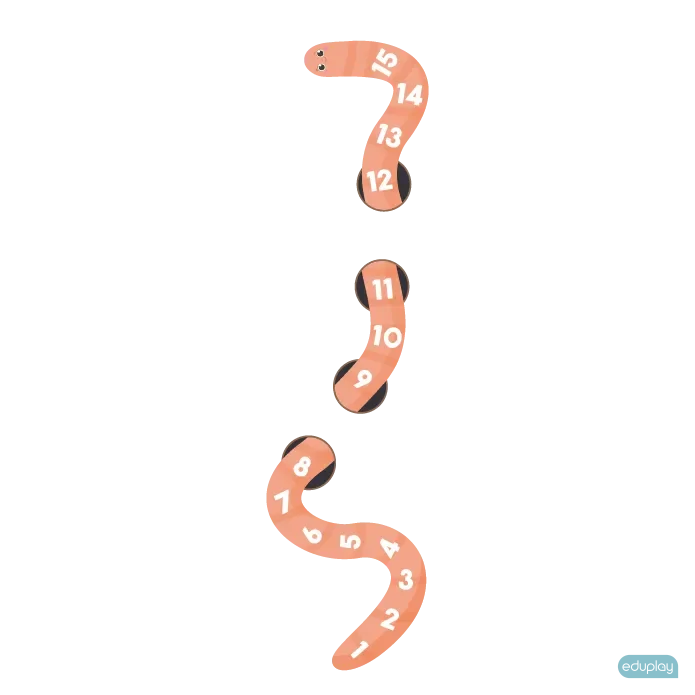 Orm med tal - gulvfolie