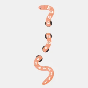 Orm med tal - gulvfolie