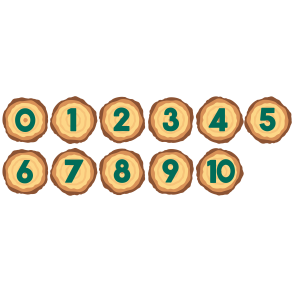 Trstubbe med tal til motorikbane