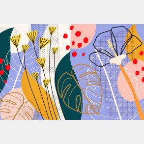 Grafisk flora - vgfolie