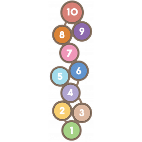 Hinkerude cirkler farvet