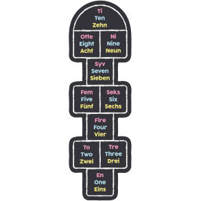 Hinkebane dansk - engelsk - tysk