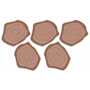 Store trstubbe - simpel