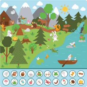 Find 20 ting - Skovensdyr