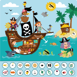 Find 20 ting - Pirat