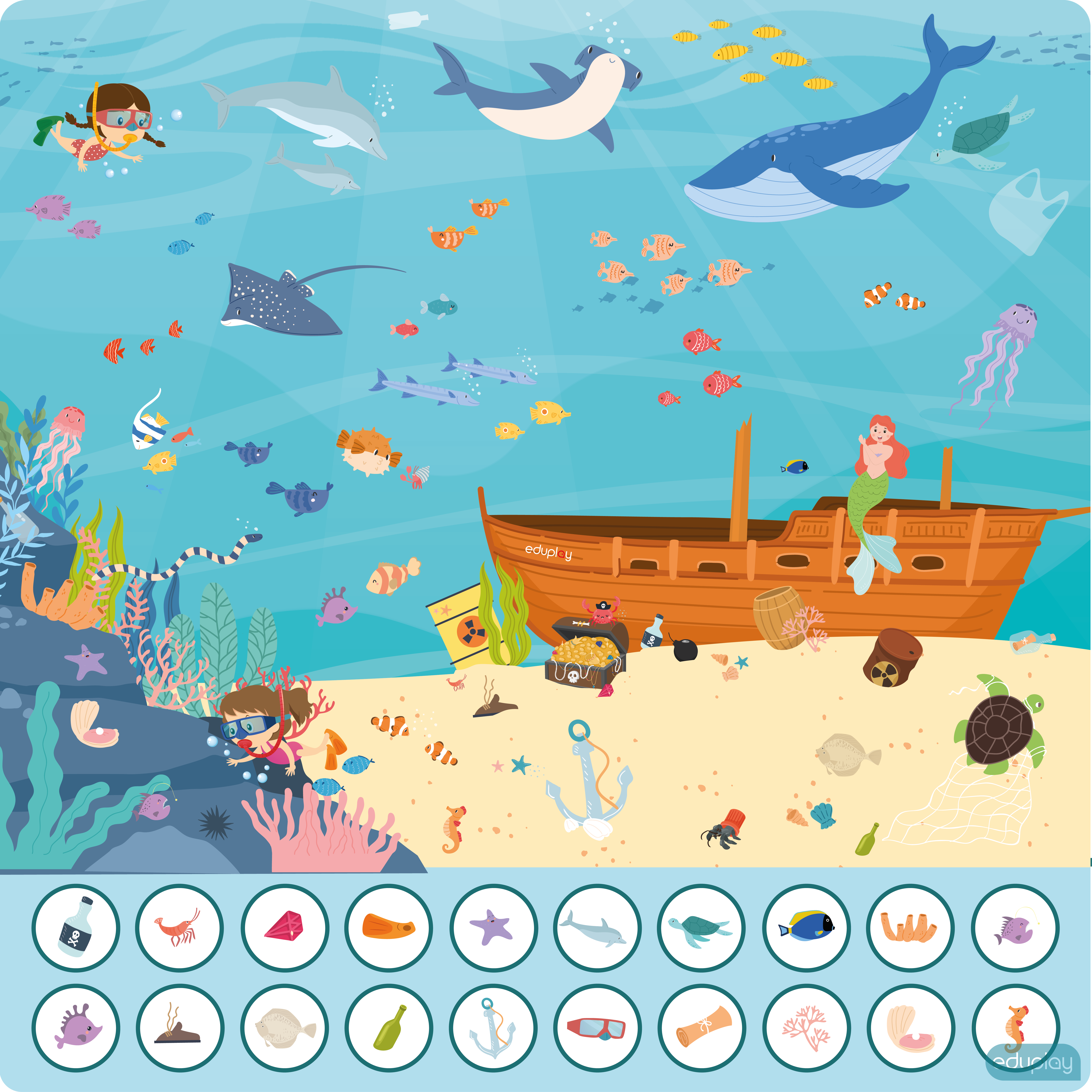 Find 20 ting - Havet
