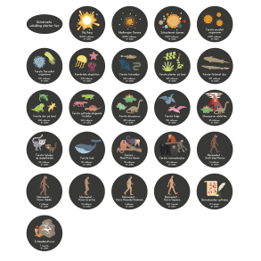 Universets tidslinje - gulvfolie