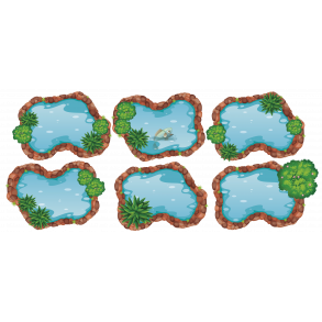 Vandpytter til motorikbane