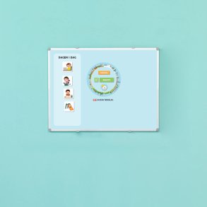 Dagen i dag tavle med rstiden - 45x60 cm