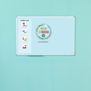 Dagen i dag tavle med rstiden - 90x60 cm