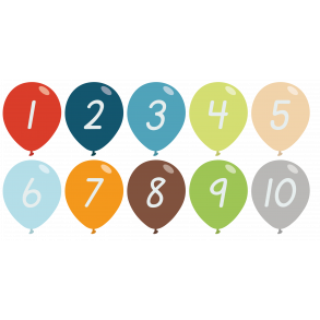 Sjove balloner med tal