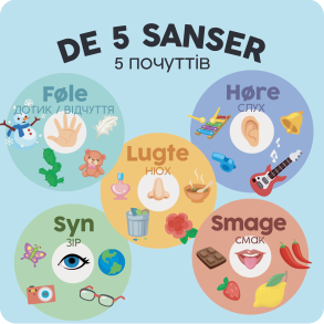 5 sanser - Med ukrainske ord til hjlp