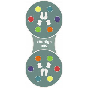 Efterlign mig - gulvfolie