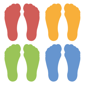 Fdder - 4 st i forskellige farver