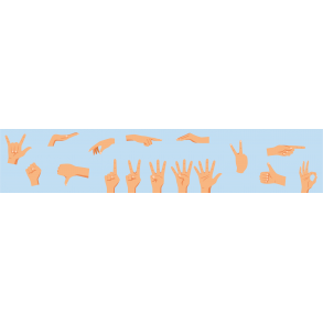 Hndtegn - vinduesfolie